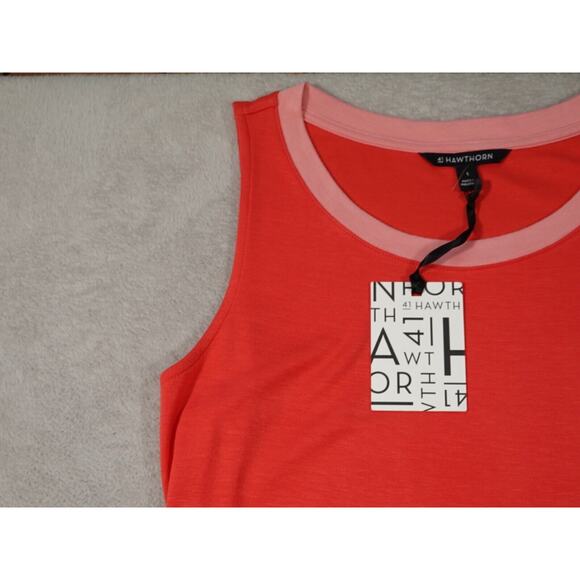 41 Hawthorn Womens Red Round Neck Sleeveless Dress Size L - Picture 10 of 13